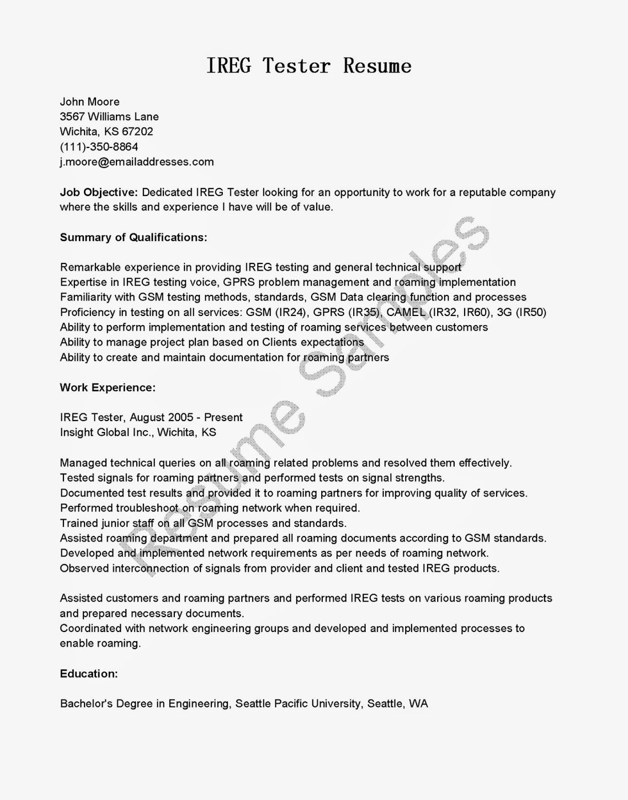 Oracle apps testing resume